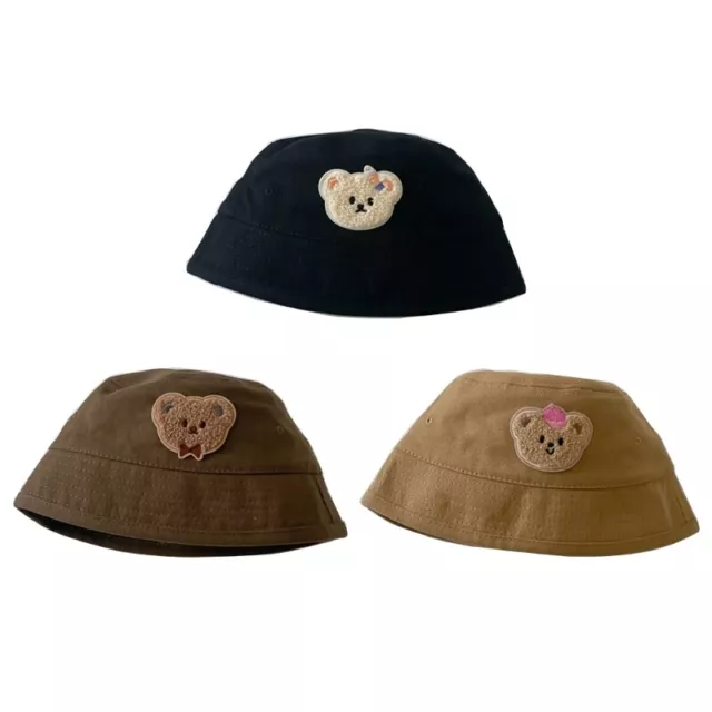 Stylish Bucket Hat Sun Protections Hat Bear Hat Comfortable Baby Fisherman Hat