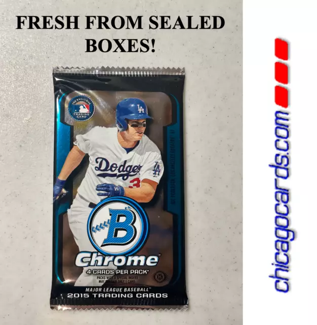 2015 Bowman Chrome HOBBY Pack (Cody Bellinger Bryant Albies RC Conforto Auto)?