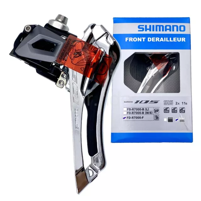 Shimano 105 FD-R7000-F Front Derailleur (Brazed-On Mount) 2x11-Speed Silver