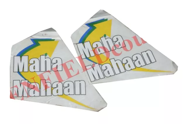 For Massey Ferguson Maha Mahaan Bonnet Side Decal Emblem Sticker Set GEc