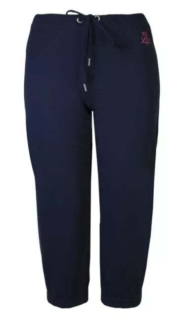WOMENS JOGGERS LADIES Cropped Gym Pants 3/4 Dance Brody & Co Dance Bottoms  Navy £18.00 - PicClick UK