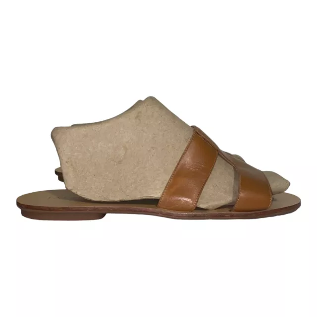 Talbot's Women’s Size 10 Slides Sandals Hannah VACHETTA Leather