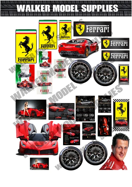 Autocollants Décalcomanies Style Gumball Pour Voiture RC Rallye échelle 1/10 - Personnalisation Maquette