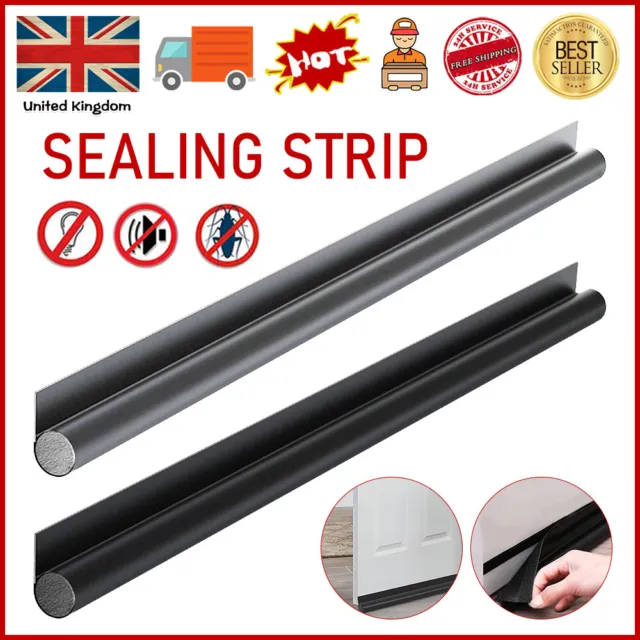 Under Door Foam Double Side Draught Excluder Insulation Seal Cold Air Stopper/