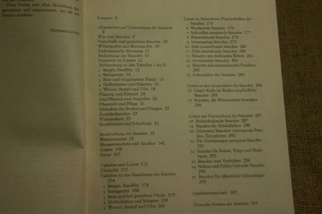 FACHBUCH BLÜTENSTAUDEN GRÄSER Farne Gartengestaltung Stauden Gärtner
