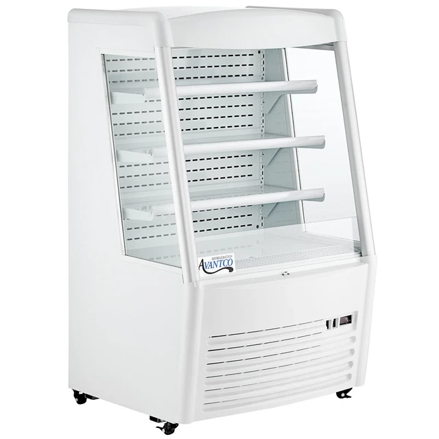 36" White Vertical Air Curtain Merchandiser - 110V