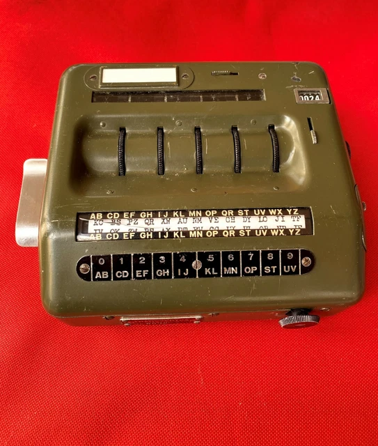 CIPHER CODE MACHINE HC9 HC-9 TRANSVERTEX ENIGMA not M-209 HAGELIN CX-52 ...