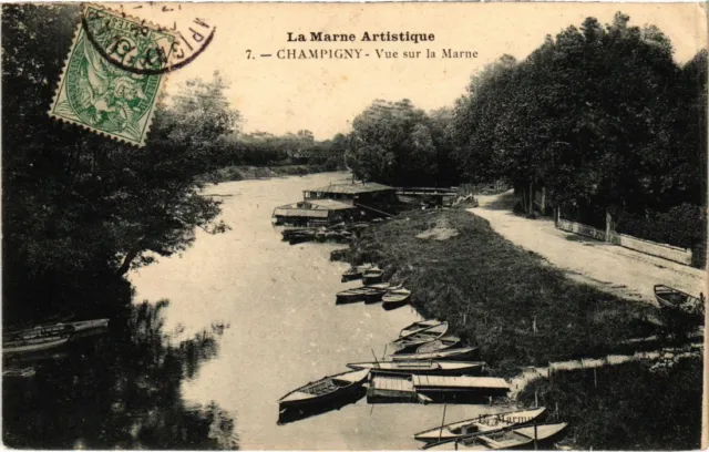 CPA AK Champigny View of the Marne FRANCE (1282244)