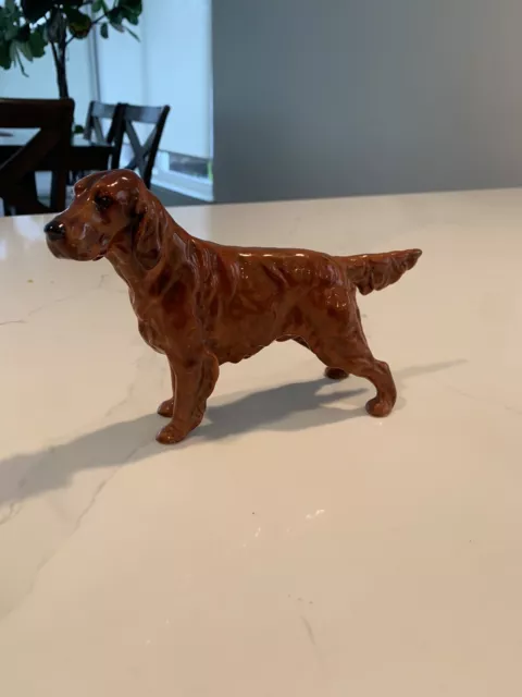 Royal Doulton England Irish Setter HN1055 Champion Pat O'Moy Dog Figurine