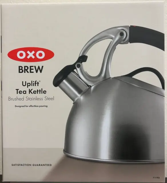 OXO Brew Uplift Tea Kettle Brushed Stainless Steel NEW