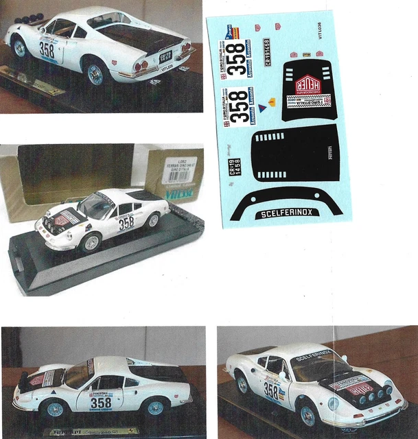 DECAL SHEET 1/43 Ferrari 250 GTO #32 11th 2000 Km Daytona 1964 Perkins
