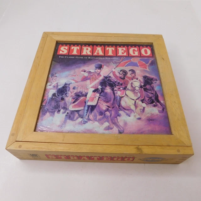 STRATEGO Board Game Milton Bradley Nostalgia Series Wooden Box (2002) - Complete