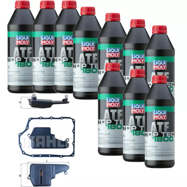 Liqui Moly Top Tec Atf 1800 10L Mahle Filtre à Huile de Transmission pour Mazda