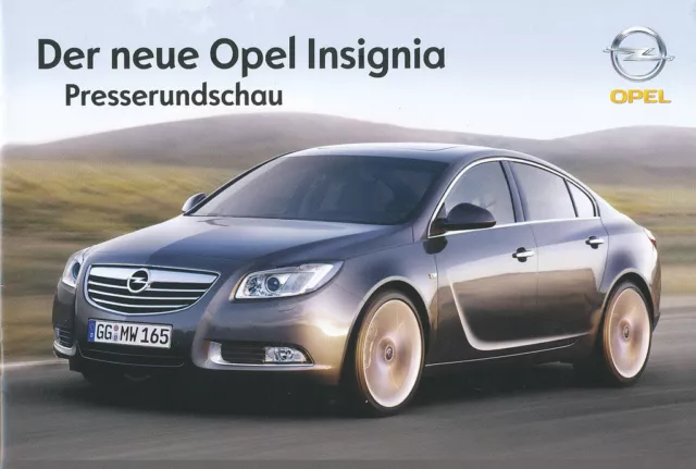 Opel Insignia Prospekt Presserundschau 2008 9/08 D brochure prospectus Katalog