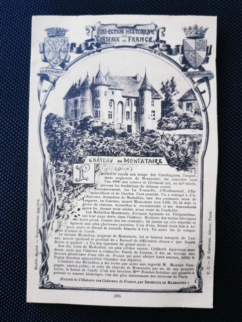 CPA 60 Collection Historique des Châteaux de France - Château De Montataire