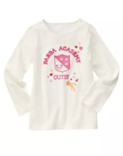 Gymboree Panda Academy Cutie Shield Emblem Tee Size 5 NWT