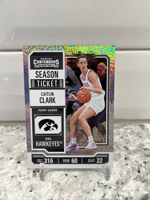 2024 PANINI CAITLIN Clark Contenders Season Ticket Vortex Parallel ...