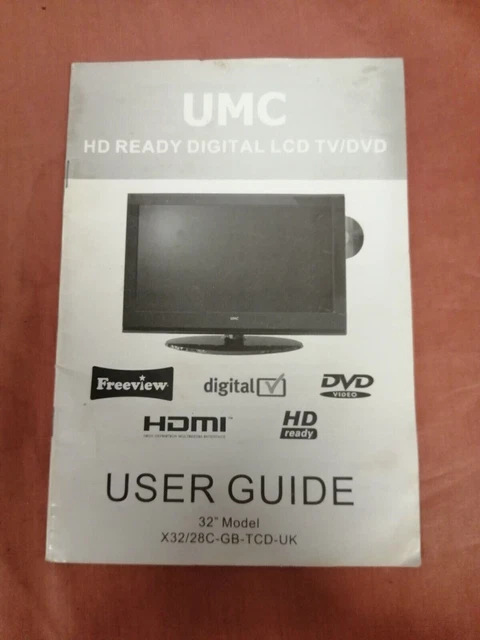 UMC HD Ready Digital LCD TV/DVD User Manual sm42