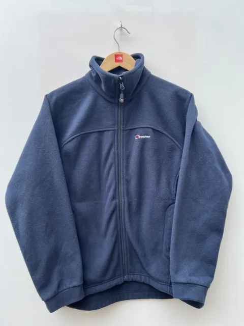 Berghaus Thick Fleece Polartec Sweater Jacket Walking Hiking Warm Navy Size 14