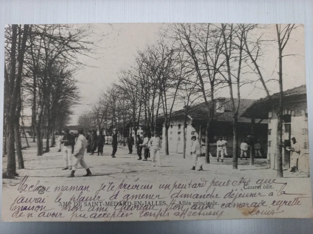 CPA 33 SAINT-MEDARD-EN-JALLES - Allée principale. Ecrite et a voyagé en 1904