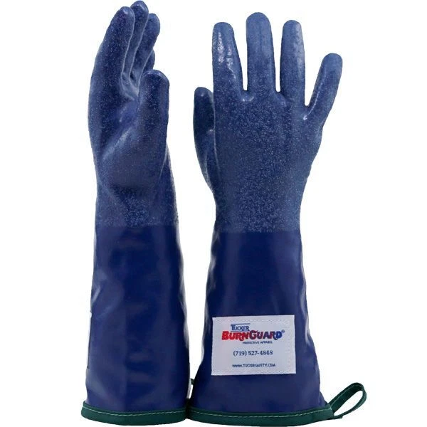 Tucker Safety 92144 Blue Large 14" Seam-Sealed SteamGlove - Pair