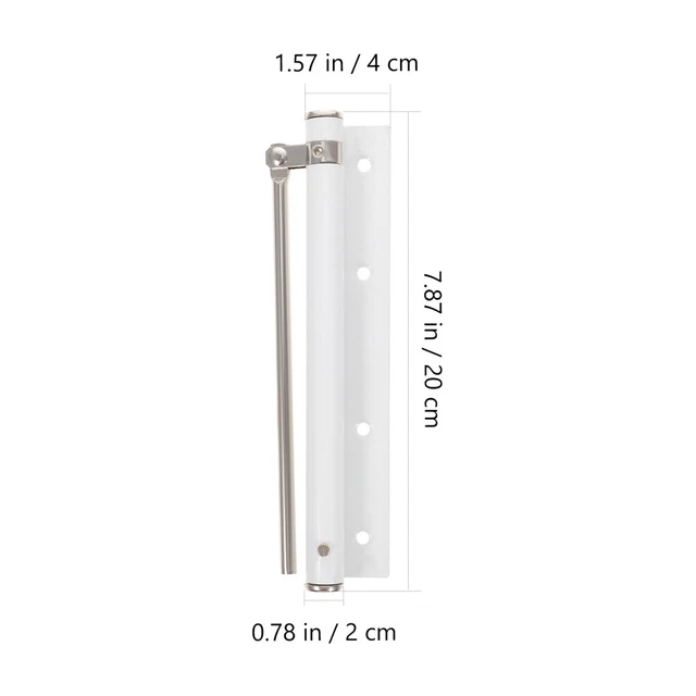 Molla Chiudiporta Regolabile In Acciaio Inox Per Porte Fino A 30 Kg, Larghezza 1000 Mm, Con Viti E Chiave, Per Interni
