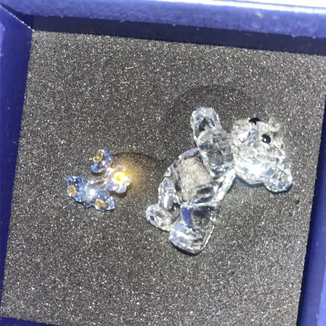 Swarovski Figurine Kris Bear With Flower Broken Off