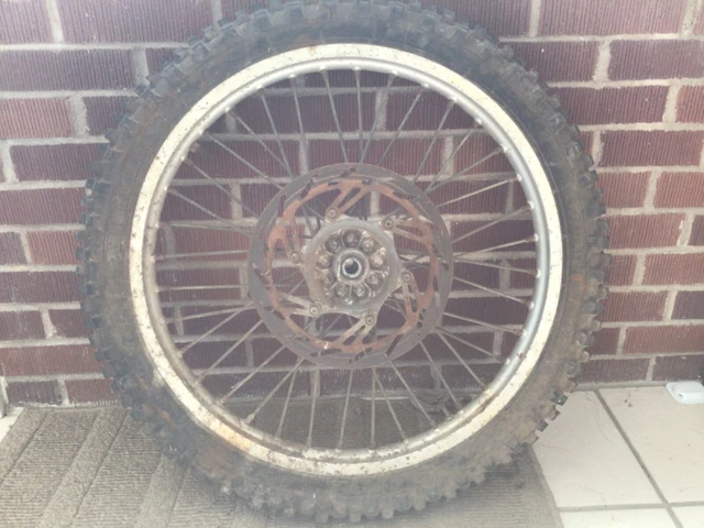 1995 KTM Dirt Bike Front Wheel Rim Tire Rotor 300 EXC