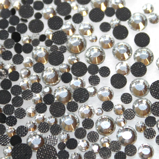 500 Strass Thermocollants Hotfix 3mm (s10) - Couleur Rouge - Pour Tissu, Papier, Carton - 9
