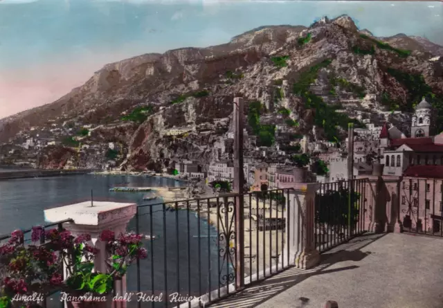 AMALFI - Panorama dall'Hotel Riviera 1952