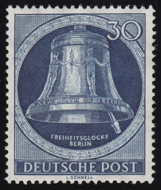85 Glocke II (Klöppel rechts) 30 Pf ** postfrisch
