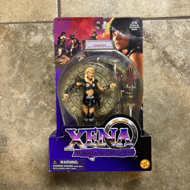 VTG 1998 Toy Biz Xena Warrior Princess Callisto Spinning Attack Action Figure