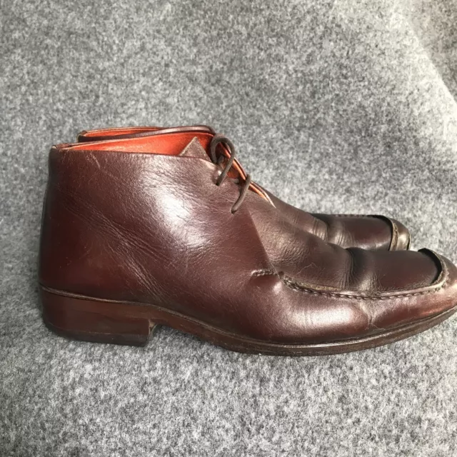 MORTONS MENS BROWN leather lace up ankle boots size 43 £14.99 - PicClick UK