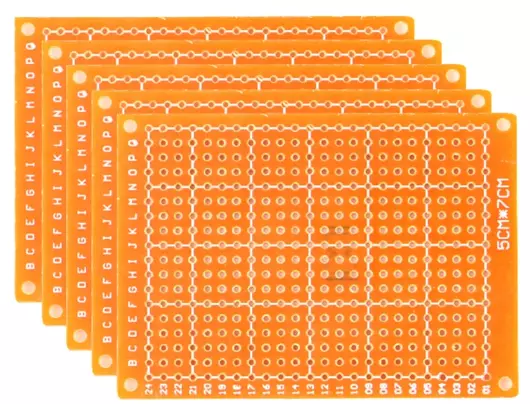 Carte de Prototypage PCB Board perforée 2.54mm simple face 5x7cm