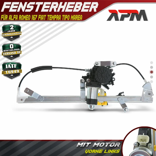Fensterheber Mit Motor Vorne Links für Alfa Romeo 155 167 Fiat Tempra Tipo Marea