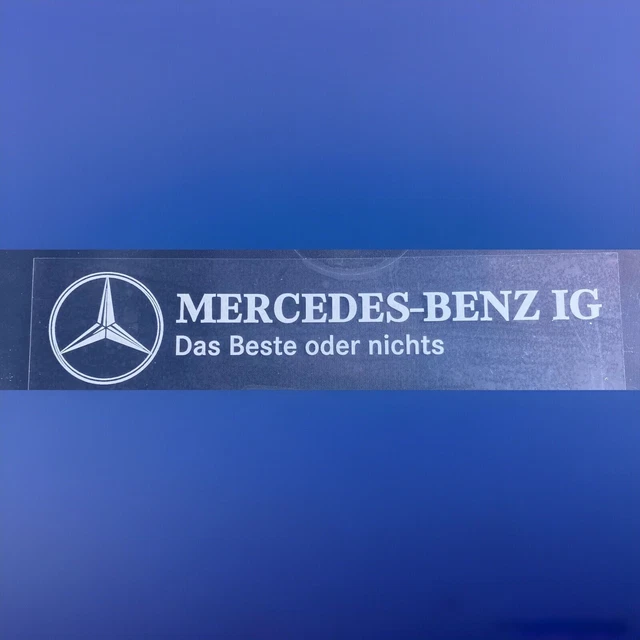 Mercedes Benz Kennzeichenhalter Das Beste Oder Nichts MBIG AUFKLEBER &DAS Beste oder nichts " Mercedes Benz W120 W121 W110