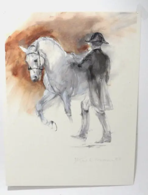 Horse Equestrian Print By Lydia Kiernan Signed Ltd. Ed. 82/350 Paper  12 X 16