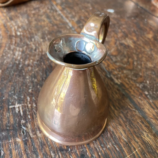 Vintage kupferbeschichteter Messkrug