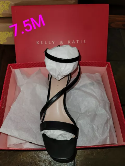 Womens Black Heels- Size 7.5M -Kelly & Katie-Brand New With Box