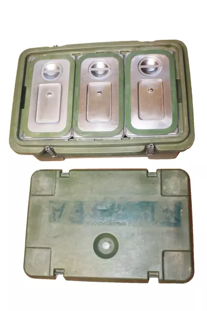 CAMBRO US Army Military Kitchen Food Box Essenbehälter Thermobehälter Gebraucht