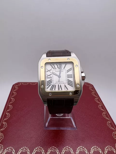W200737G Cartier Santos 100 Large Size Steel | Essential Watches