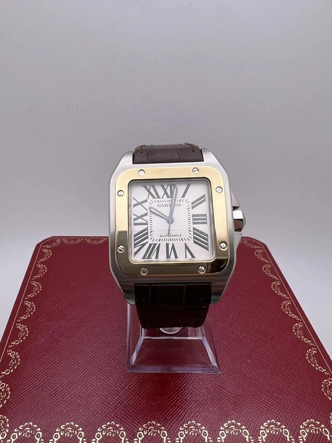 SOLD  CARTIER SANTOS 100 XL SS BRACELET AUTOMATIC  Goldman Luxury