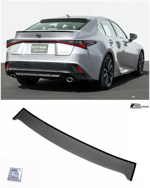 For 21-Up Lexus IS300 IS350 IS500 Tinted Black Rear Window Roof Wing Visor