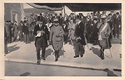 Cartolina Milano Fiera Campionaria Duca di Bergamo in visita 1928