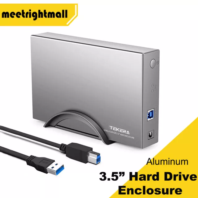 USB 3.0 External 3.5" Inch SATAIII HDD SSD hard drive Enclosure Case