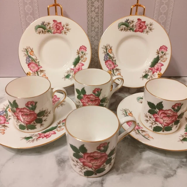 Wedgwood Charnwood Demitasse Cup Cup Set Ceramics Floral