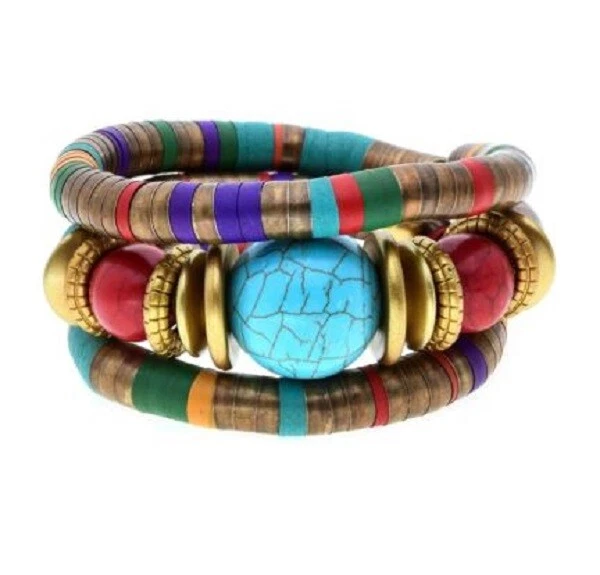 Bracelet Tibétain Serpent Rouge - Femme - Bronze Ajustable - Fait Main