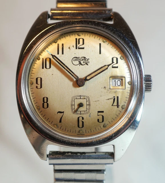 Montre Femme Mécanique Alliance 2000 Vintage Plaquée Or - Années 60 - Fonctionne Bien - Occasion