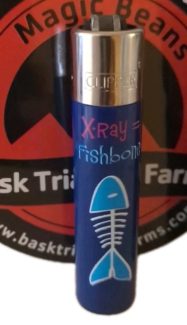 Ray Fishbone ACCENDINO CLIPPER X-RAY FISHBONE-LIGHTER-Mechero-Clipper -OLD VINTAGE ...