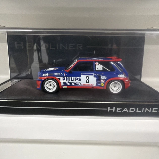 HEADLINER 1/43 RENAULT 5 Maxi Turbo Chatriot Tour De Corse 85 N